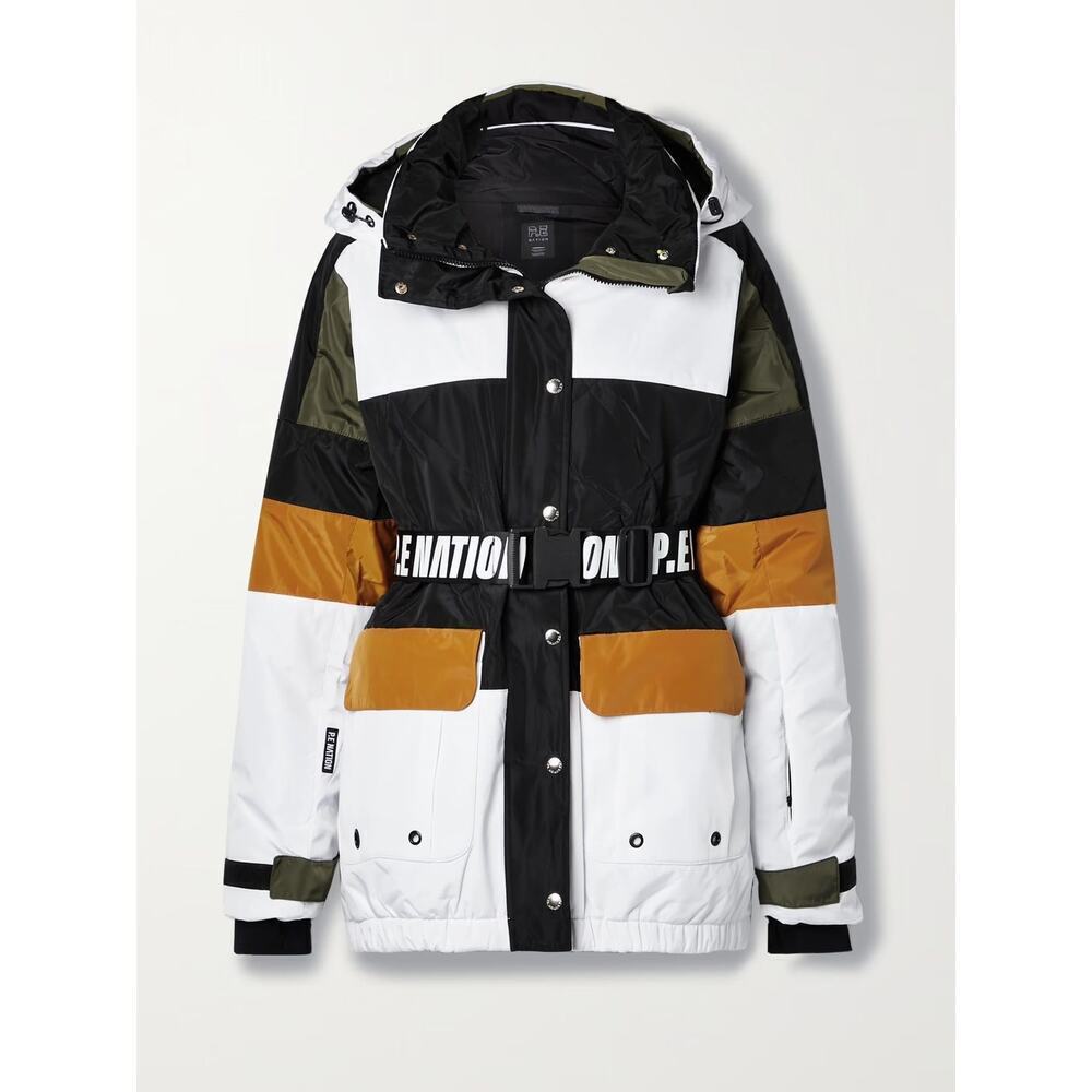 NWOT P.E Nation White Chicane Colourblock Ski Jacket Sz Small $570 MSRP